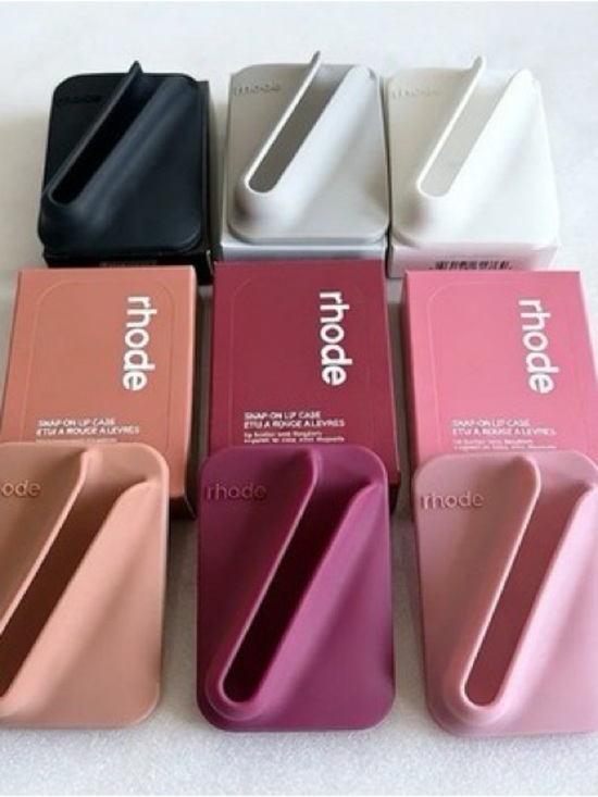 RHODE Accessories - RHODE Snap-On Lip Case in Black White Mauve Berry Pink MagSafe phone Sephora